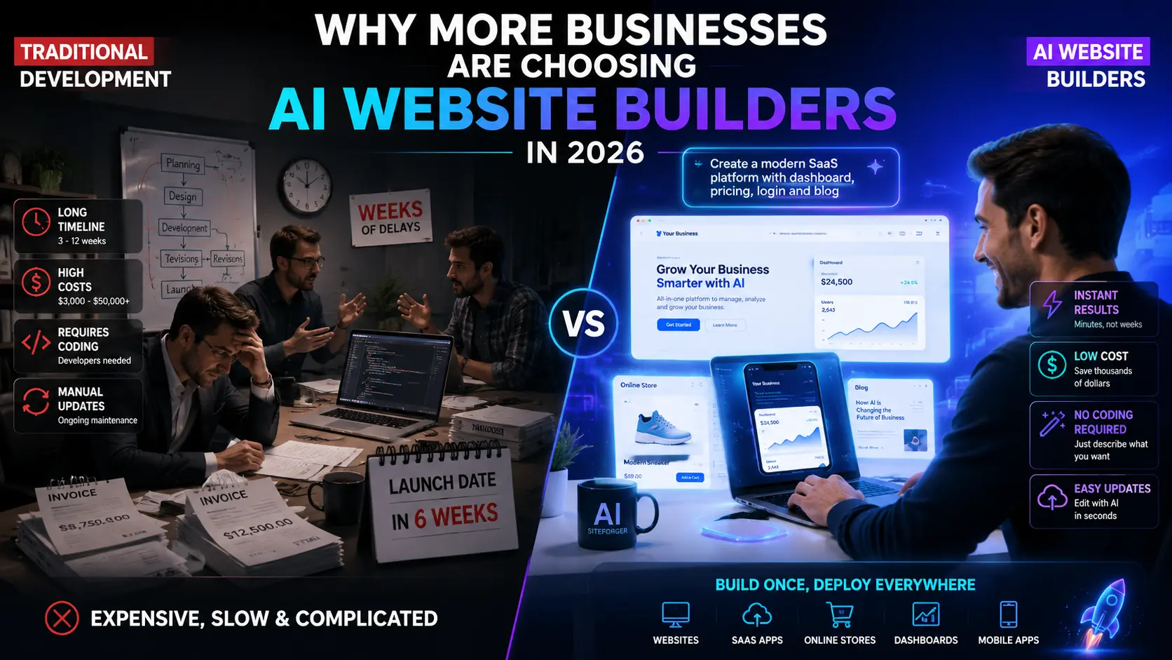 Why More Businesses Are Choosing AI Website Builders Instead of Hiring Developers in 2026