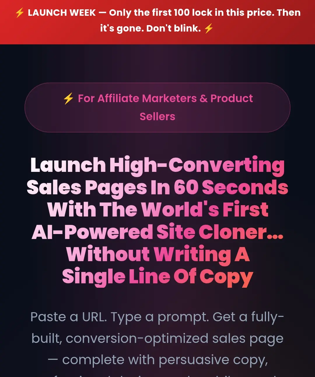 Click : High Converting Sales Page