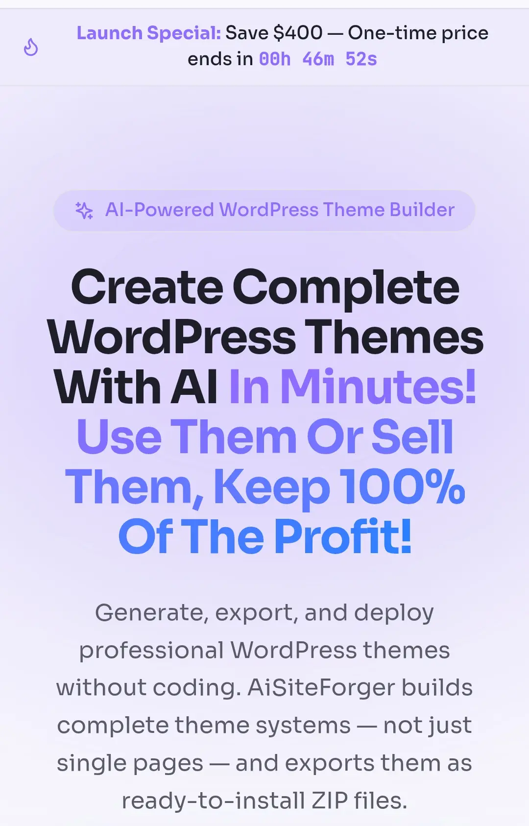 Sales Page Exemple